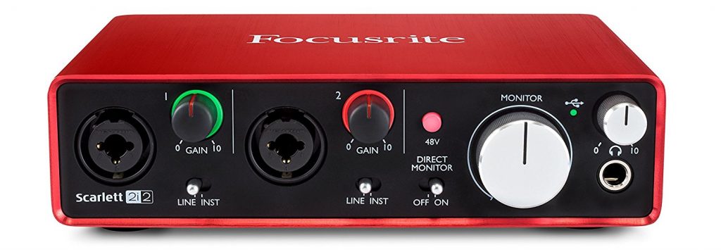 Focusrite scarlett 2i2, the best sound card at low price